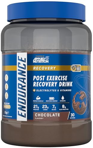 Applied Nutrition Endurance - Post Exercise Recovery Drink, Protein Powder with Carbohydrates Electrolytes BCAAs Vitamins & Minerals (1.5kg - 30 Servings) (Chocolate)