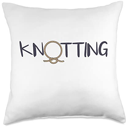 Knot Tying Knotting Throw Pillow