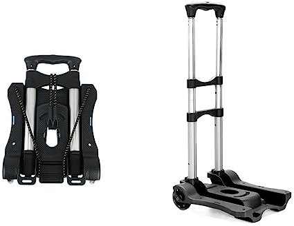 Carrello a Due Ruote Carriola Pieghevole for impieghi gravosi da 35 kg, Carrello portabagagli Pieghevole Portatile for la Spesa da Viaggio a casa YIJIAN
