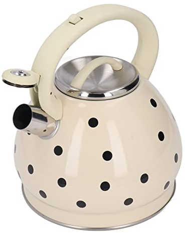 Bouilloire Sifflante, Bouilloire à thé Sifflante à Foyer à Gaz en Acier Inoxydable, 3,5 L