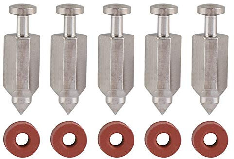 Mwrode 5-teiliges Vergaser-Schwimmerventil-Nadelsitz-Vergaser-Carb-Nadelsitz-Dichtungs-Reparaturset, Rasenmäher-Zubehör, Ersatzteil Für 398188