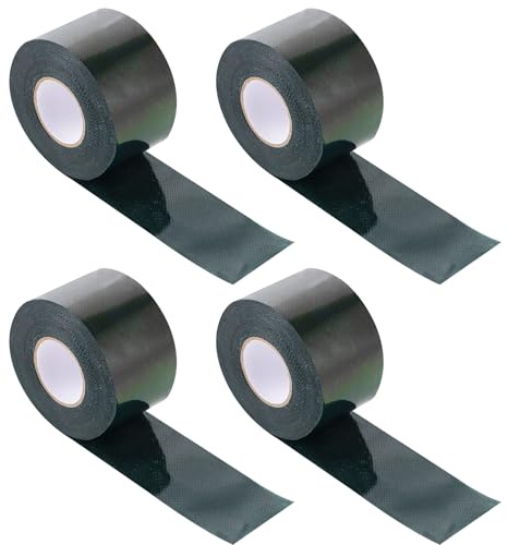 LDXDRU 4 cintas adhesivas de césped artificial de 5 cm x 5 m, cinta adhesiva de césped artificial de doble cara, cinta de césped artificial, cinta autoadhesiva para césped, césped verde, exterior,