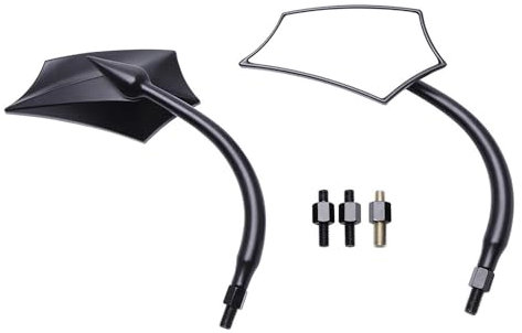Motorrad Rückspiegel Motorrad Rückspiegel Seite Rückspiegel Mit 8mm 10mm Adapter Für Davidson Motorradspiegel