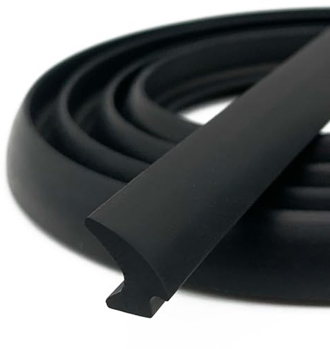 PACIXU RV Window Seal, W: 1/4 x H: 1/2 Rubber Windshield Gasket, RV Window Weather Stripping for Boat, Vehicle, Home Application and More, 20Feet