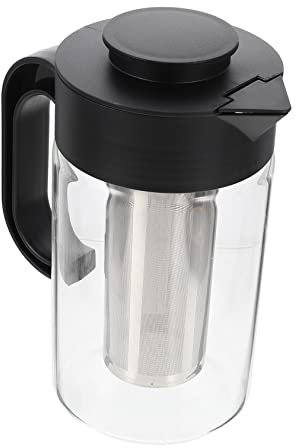 KICHOUSE Jarra De De Alta Jarra Filtradora De Agua De Gran Capacidad Enfriador De Bebidas Para Jugos y Extraíble y Limpieza