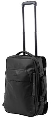 TOTTO - Maleta Cabina Tela, Modelo City S, 40 x 55 x 25 cm, Capacidad 34 L, Bolsillo Portáil 16 Pulgadas, 2 Ruedas, Bolsillo Botella, Correas Internas, Argollas para Candado, Color Negro