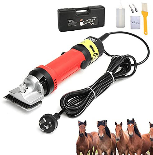 ZJFHEYUO Tondeuse électrique pour Chevaux, Tondeuse Professionnelle pour Animaux, Tondeuse pour Chevaux, Tondeuse pour Chevaux, Tondeuse à Cheveux réglable 690 W et 6 Modes