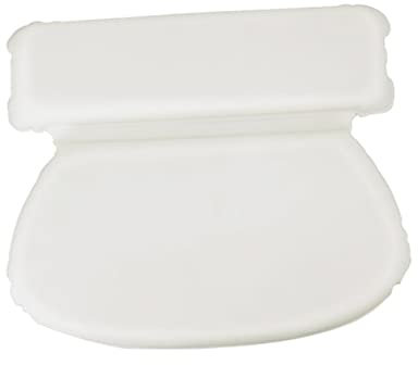 NIYANGLE Cuscino Vasca Da Bagno Testa Rotondo in Pu Ventosa Cuscino Per Spa e Vasca Da Bagno Poggiatesta Confortevole Adatto Ad Adulti e Ragazzo Ragazza Ragazza Facile Da Installare Bianco