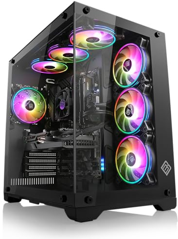Gaming PC mit Windows 11 Home | AMD Ryzen 7 8700F 8X 4.1 GHz | RTX 5060 Ti (8 GB) | 2000 GB M.2 NVMe | 64 GB DDR5 RAM | WLAN | Computer für Zocker, Gamer Desktop Rechner zum Spielen | A14770