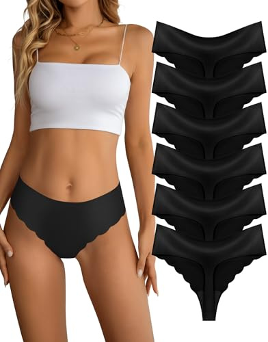 Dawnrole Tanga Femme sans Couture sous-vêtements Femmes Multipack,sans Couture sous-vêtements Invisibles