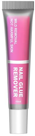Derwrtup Décolleur d'Ongles Pressés | 10ml Dissolvant Pour Ongles Pressés | Outil Spécialisé Solide Pour Enlever Les Adhésifs Multi Usage Maison Voyage Salon