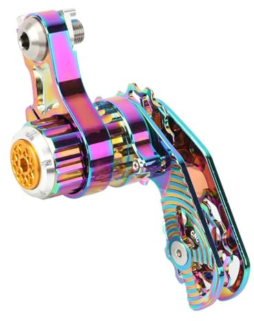 XIAOQENAN Tensor de cadena de bicicleta con resorte de sellado, anillos guía de aluminio para accesorios de ciclismo, sistemas de desviadores de bicicleta