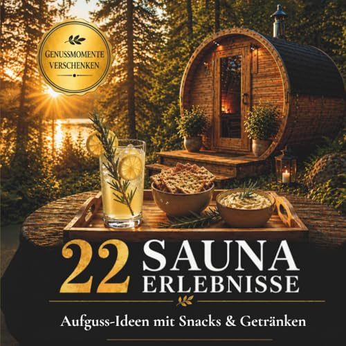 22 Sauna Erlebnisse: Aufguss-Ideen mit passenden Snacks & Getränke-Rezepten für echte Wellnessmomente: Für Saunafans | Genießer | Experimentierfreudige (Saunazeit)