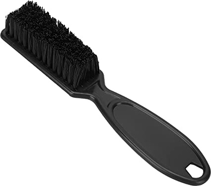 Cepillo para Barba, cerdas suaves, bigote, cepillo de peinado para hombres, cepillo para el cabello con aceite, Mango antideslizante, Material ABS de fibra fina, negro