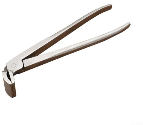 Pinze per appiattire i bordi in pelle, morsetto fisso per artigianato in pelle e realizzazione di borse, ganascia in acciaio inox per fai da te stampaggio e goffratura in pelle (B)