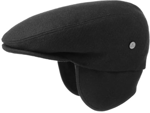 LIERYS Teflon Flatcap Schirmmütze Uni einfarbig Made in Italy Damen und Herren Herbst Winter
