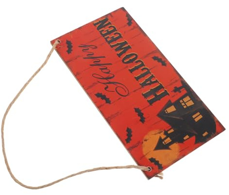 ROSENICE Halloween Holzschild Türdekoration oder Wanddeko für Partys Haus und Garten Deko Schild zum Aufhängen
