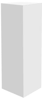 Marketing Holders Tall Acrylic Retail Display Box Cube Pedestal Art Sculpture Stand White Lucite Plinthe 12 x 12 x 32 Wedding Flower Tower One Piece Plexiglass Column