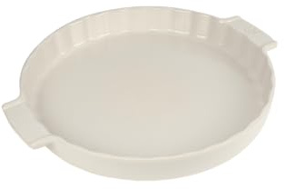PEUGEOT – Rund tarteform av keramik – 35 cm x 30 cm x 4,3 cm – kapacitet: 2,1 l – 10 års garanti – ecru