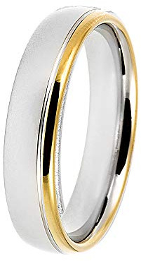 DOOSTI Partnerring/Freundschaftsring BICOLOR 925/- Silber – inkl. Gratis Gravur