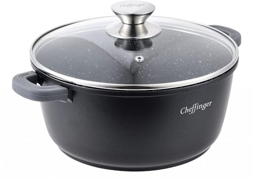 Cheffinger Kochtopf Ø 28 Aluguss Induktion Ø28cm Suppentopf Pfanne