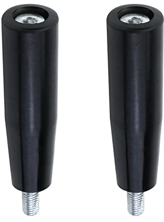 Pastlla 2 unids M12 giratorio volante máquina mango M12 × 100mm macho roscado mango mango giratorio mango para fresadora torno máquina de molienda