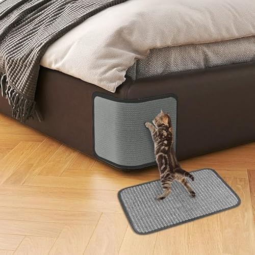 2pcs Katze Kratzmatte Kratzteppich Sisal Rutschfest Katzenkratzmatte Natürlich Langlebig Kratzbrett Schützt Möbel Wandkratzbrett Sofa Kratzpappe Wand Kratzschutz Kratzecke Schutz des Sofas 30X20cm