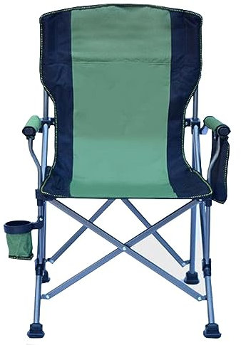 PIPOEI Campingstuhl, Faltstuhl Campingstuhl Anglerstuhl Klappstuhl belastbar bis 150KG mit Getränkehalter & Tragetasche für Garten Balkon D