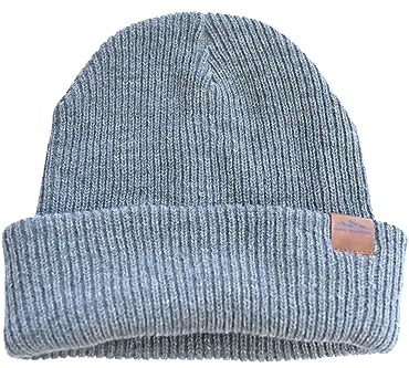 Higher Mountains Strahlenschutz EMF Mütze Beanie schwarz 5G 4G Slouchie Cap, GRAU, Einheitsgre