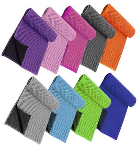 Milisten 9pièces Serviette De Sport Absorbante Serviettes Rapides à Séchage pour Fitness Yoga Et Randonnée Confortable Et Pratique pour Évacuation Transpiration
