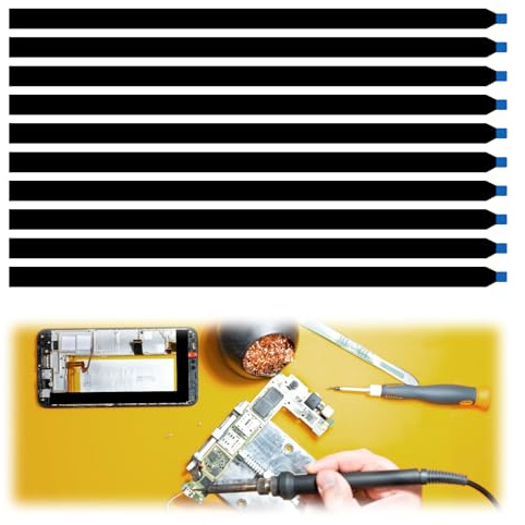 Lot de 10 rubans adhésifs double face pour écran LCD - Pour écran d'ordinateur portable - Pour retirer facilement la batterie de téléphone portable - 190 x 8 x 0,3 mm