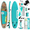 AKSPORT 11' Aufblasbares Stand Up Paddle Board,Aufblasbare SUP Board mit komplettem Zubehör, breites stabiles Design, rutschfestes Deck- 2-in-1 Convertible Paddling Board/Kayak für Paddeln/Fischen