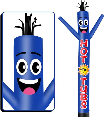 GOODENY 20FT Tall Hot Tubs Inflatable Tube Man (18''Diameter) Wacky Wavy Dancing Guy for Outdoor Decoration Advertising Business Promotion (Blower Not Included)