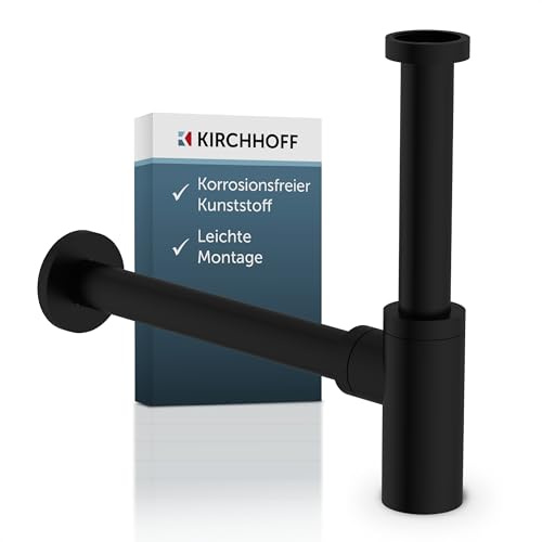 Kirchhoff Design Siphon, Schwarz, Abfluss