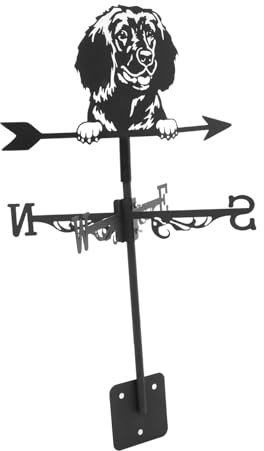 Supvox Hund Wetterfahne Aus Metall Für Garten Dach Oder Funktionale Windrichtungsanzeiger Mit Dekorativem Design Wetterbeständige Gartendekoration