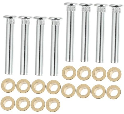Alipis 8pezzi Kit Perni e Boccole Per Cerniere Porte Auto in Lega Alluminio Pz Kit Riparazione Perni Rulli Boccole Ricambio Compatibile Con Veicolo Modello 97-05
