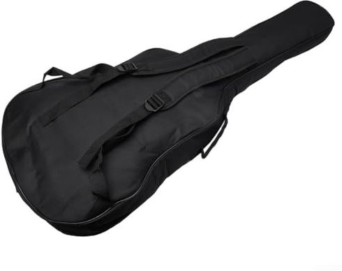 LUCKCDUO Wasserabweisende Gitarrentasche, Schutz für 40/41 Zoll klassische Gitarren (schwarz), Schwarz