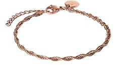 Purelei Fine Vintage Armband – Gedrehtes Armband aus Edelstahl – 14K/18K vergoldet – Verstellbar 16–19 cm – Filigraner Schmuck – 2,3 g – Wasserfest