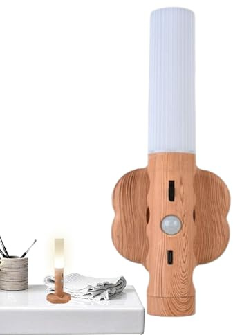 Lámpara De Armario Con Detector De Movimiento,Luz nocturna con Detección de Presencia | Lámpara Recargable Magnética Inalámbrica Para Dormitorio Sala Sala Pasillo Baño Cocina Y Adultos