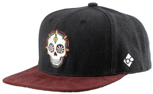 Bavarian Caps Dia de Muertos Snapback Cap schwarz