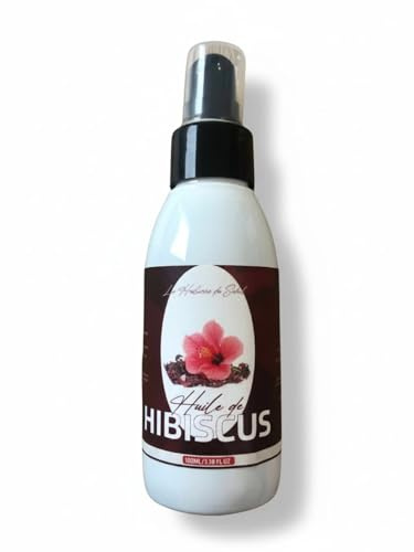 huile d’hibiscus 100% pure et naturelle – soin visage, cheveux et corps – antioxydante, anti-âge & pousse des cheveux – pression à froid – vegan