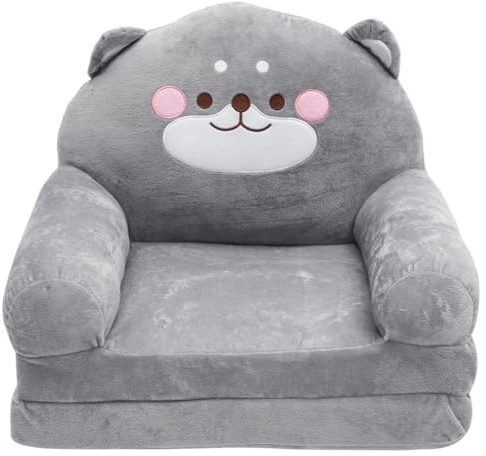 ARTSEWPLY Sofá Plegable Infantil con Forma De Elefante Asiento para Bebé Y NiñOs SillóN De Felpa Multifuncional para Dormitorio Guardería Y Sala De Estar DiseñO Creativo Y Atractivo