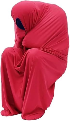 Ganzkörper-Sensoriksocken For Erwachsene Mit Autismus, Dehnbar, Atmungsaktiv, Kuschelig, Beruhigender Wirkung Auf(Red,Small)