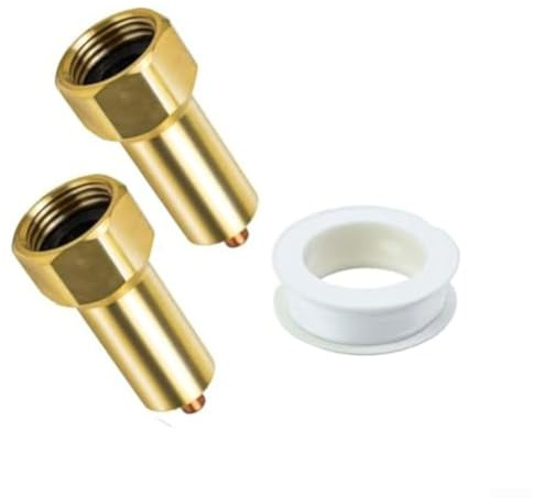 Lot de 2 valves de prévention du gel en laiton pour robinet extérieur de 1,9 cm avec technologie intelligente anti-goutte et protection contre le gel d'hiver pour jardin ou ferme
