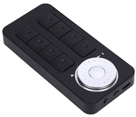 Fabater BOSTO Samrtkey pour Tablette Graphique Digital Pad 8 Touches Rapides et Cadran Multifonctionnel, Clavier Indépendant pour Ordinateur Portable 7 MacOS PC, Idéal pour Les Artistes 2D et Les