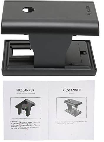 TON169 Mobile Film Scanner, Portable Foldable 35mm/135mm Photo Slide Scanner for Android and iOS, Converts Color and Negatives to JPEG with Free App, Compact Design for Home Tr