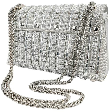 Youngwier Rhinestone kopplingsväska för kvinnor,Sparkly Rhinestone kopplingsväska,Lyxig kvällsväska Damväska | Bärbar för kvinnor flickvän födelsedag nyår