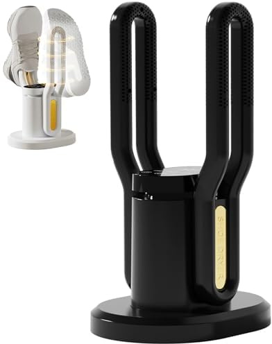 Shoe Dryer with 360° Hot Air Circulation | 100W Boot Dryer with Adjustable Temperature & Timer | Fast Drying Modes with Removable Tubes | for Sneakers and Gloves