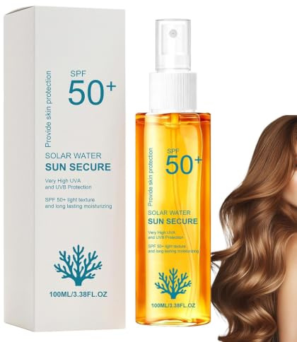 Haar Sonnenschutz Spray Feuchtigkeitsspendender und langanhaltender | 100ml Gesicht Kopfhaut UVA UVB Sonnenspray für Männer Frauen Erwachsene Outdoor Wandern Camping Reisen Geburtstag