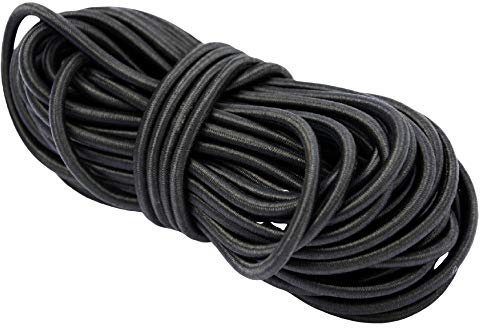 The Bead Shop Runde Elastikkordel 3mm 10m Schwarz - Starke Stretch Schnur für Schmuckherstellung, Perlen, Nähen & Bastelarbeiten